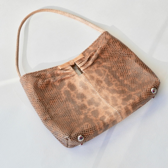 JIMMY CHOO Lizard Skin Tiny Mini Purse - Picture 1 of 3